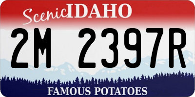 ID license plate 2M2397R