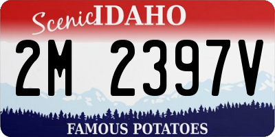 ID license plate 2M2397V