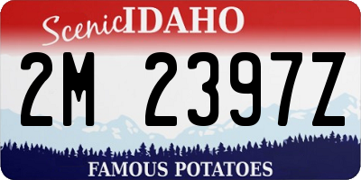 ID license plate 2M2397Z
