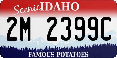 ID license plate 2M2399C