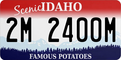 ID license plate 2M2400M