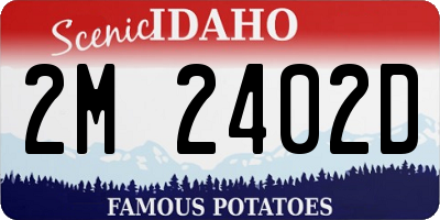 ID license plate 2M2402D