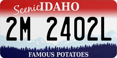 ID license plate 2M2402L