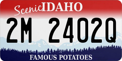 ID license plate 2M2402Q