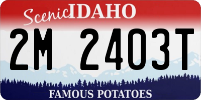 ID license plate 2M2403T