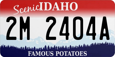 ID license plate 2M2404A