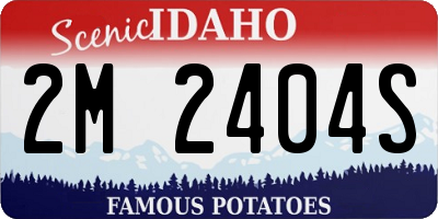 ID license plate 2M2404S