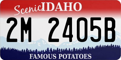 ID license plate 2M2405B