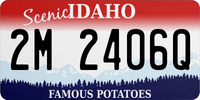 ID license plate 2M2406Q