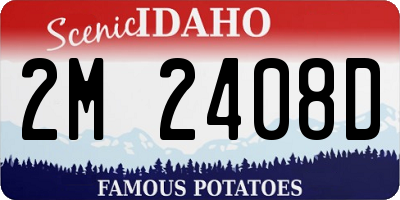 ID license plate 2M2408D