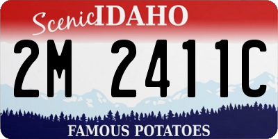 ID license plate 2M2411C
