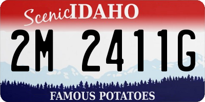 ID license plate 2M2411G