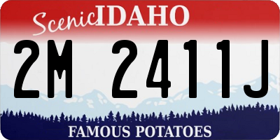 ID license plate 2M2411J
