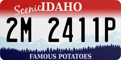 ID license plate 2M2411P