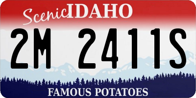 ID license plate 2M2411S
