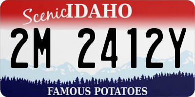 ID license plate 2M2412Y