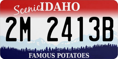 ID license plate 2M2413B