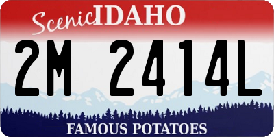 ID license plate 2M2414L