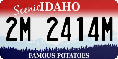 ID license plate 2M2414M