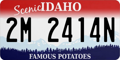 ID license plate 2M2414N