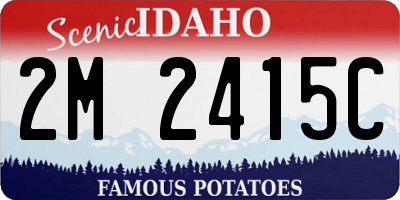 ID license plate 2M2415C