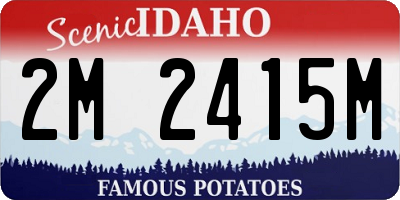 ID license plate 2M2415M