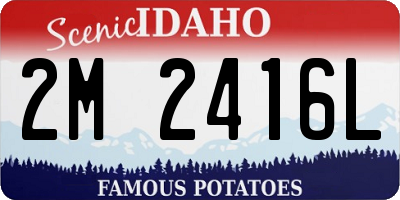 ID license plate 2M2416L