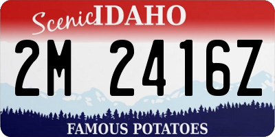 ID license plate 2M2416Z
