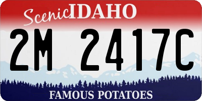 ID license plate 2M2417C