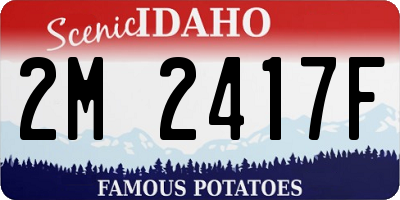 ID license plate 2M2417F