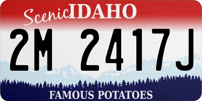 ID license plate 2M2417J