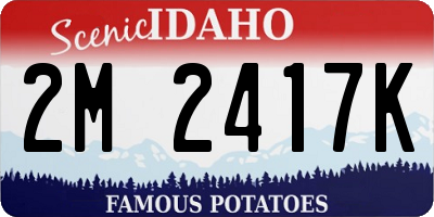ID license plate 2M2417K