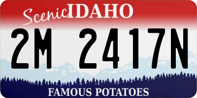 ID license plate 2M2417N