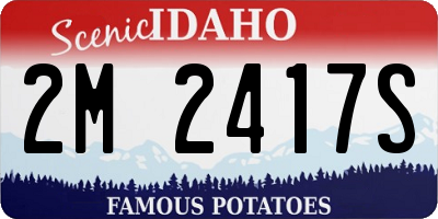 ID license plate 2M2417S