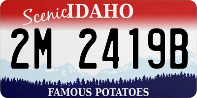 ID license plate 2M2419B