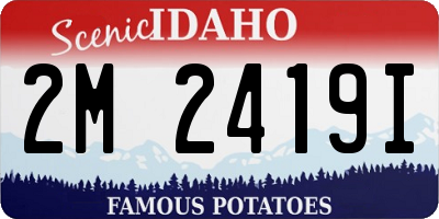 ID license plate 2M2419I