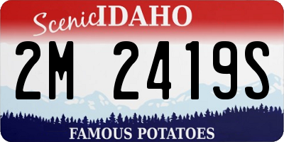ID license plate 2M2419S