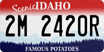 ID license plate 2M2420R