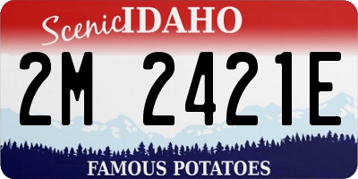 ID license plate 2M2421E