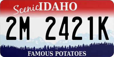 ID license plate 2M2421K