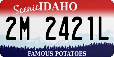 ID license plate 2M2421L