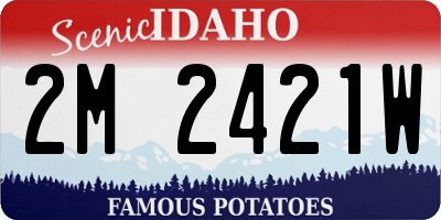 ID license plate 2M2421W