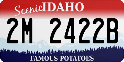 ID license plate 2M2422B