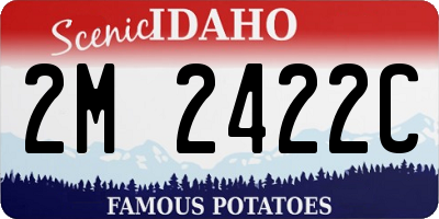 ID license plate 2M2422C