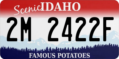 ID license plate 2M2422F