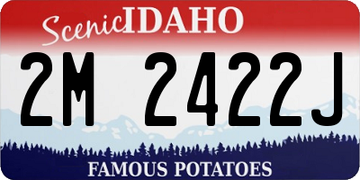 ID license plate 2M2422J