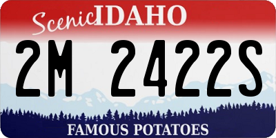 ID license plate 2M2422S