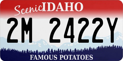 ID license plate 2M2422Y