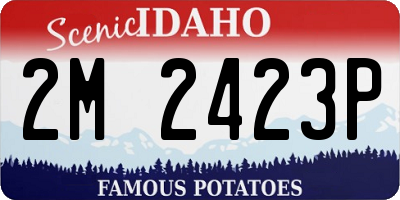ID license plate 2M2423P