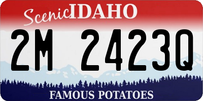 ID license plate 2M2423Q